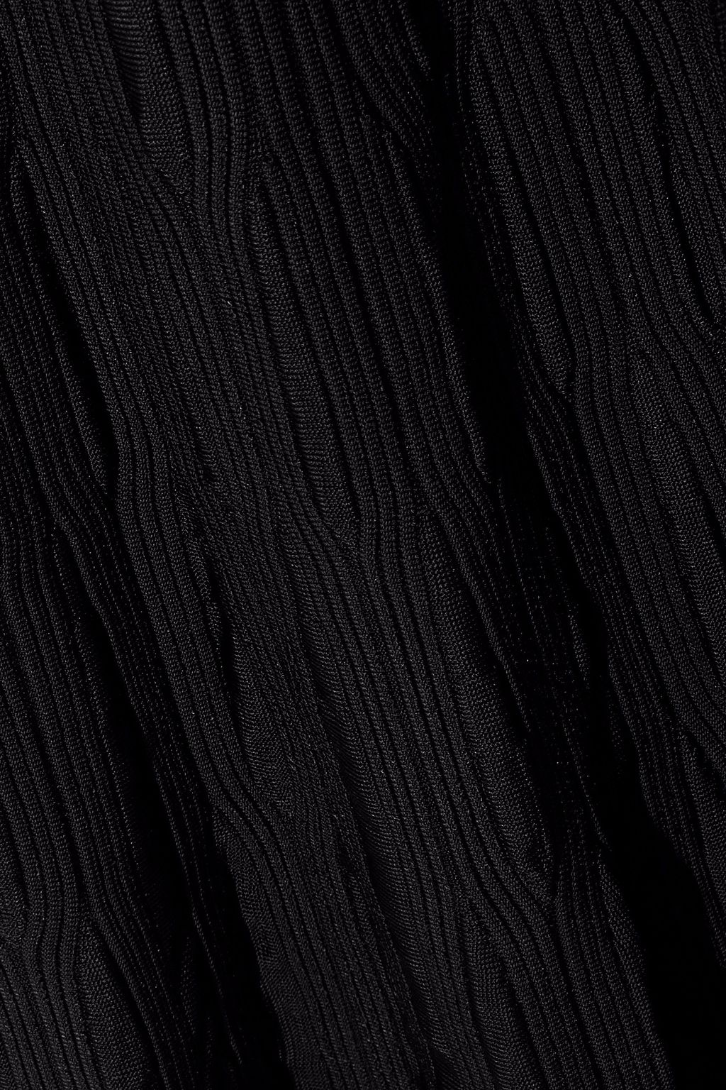 HERVÉ LÉGER Fluted ribbed-knit gown