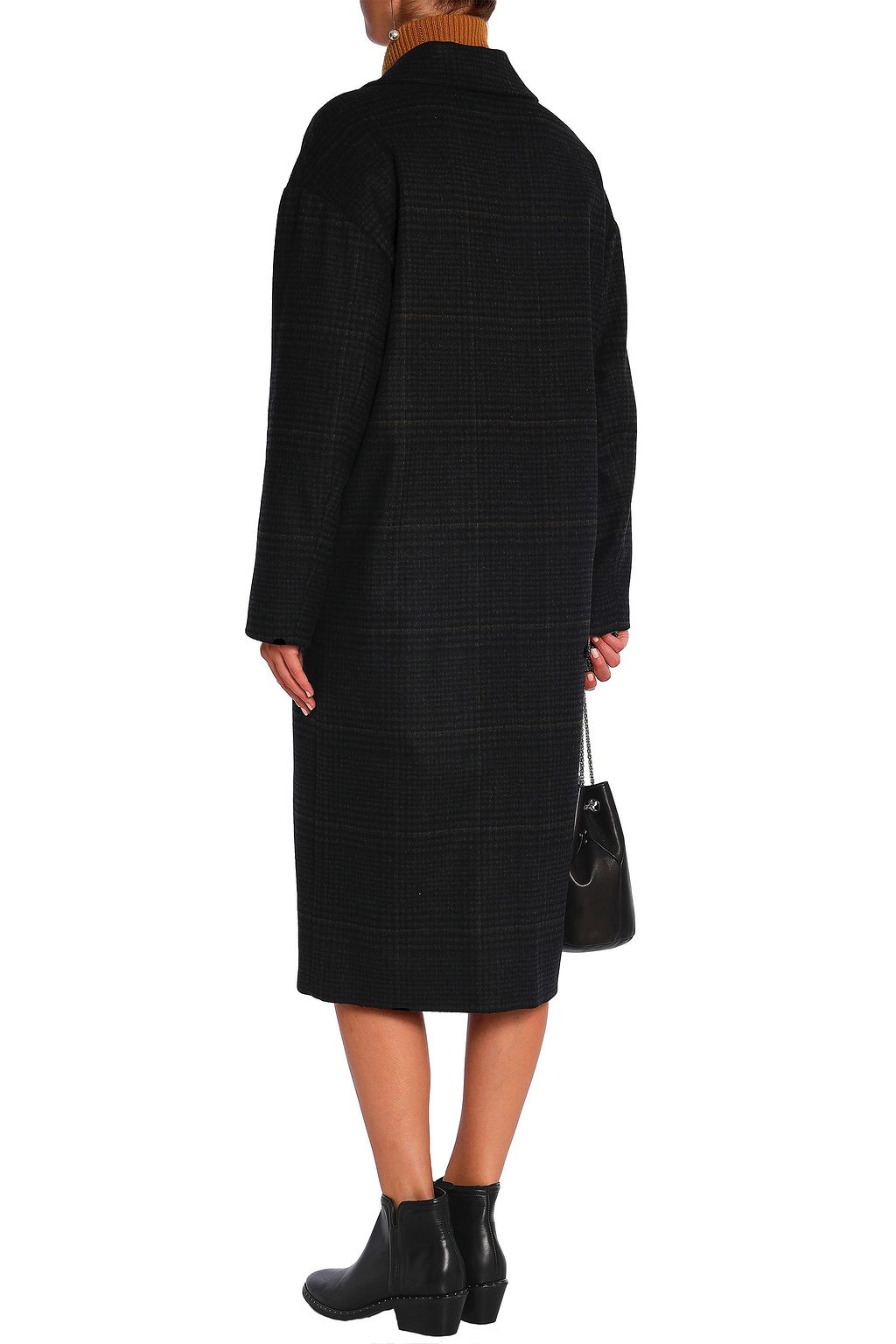 VANESSA BRUNO ATHE' Checked wool-blend coat