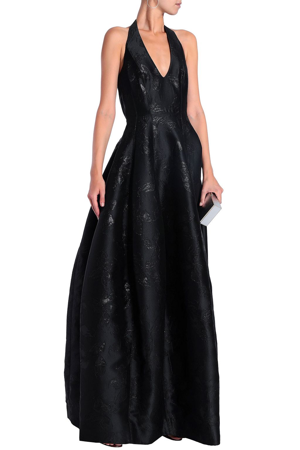 Halston Heritage Women's A-line Metallic Jersey Gown main image 0
