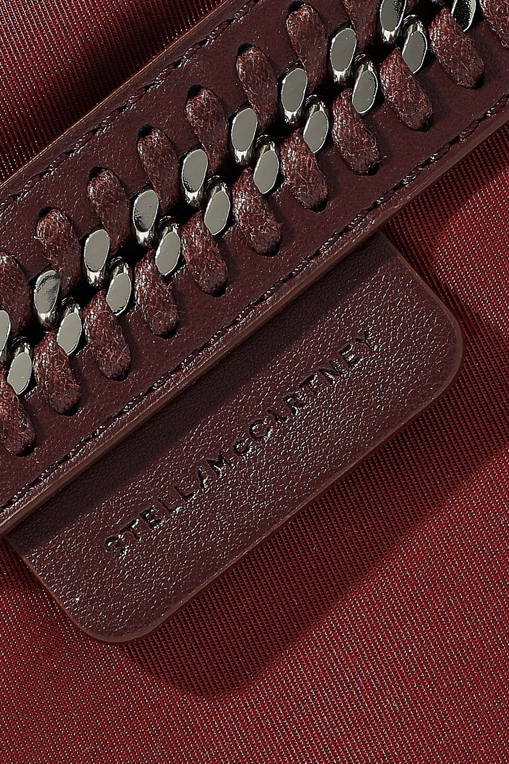 STELLA MCCARTNEY Faux leather-trimmed twill cosmetics case