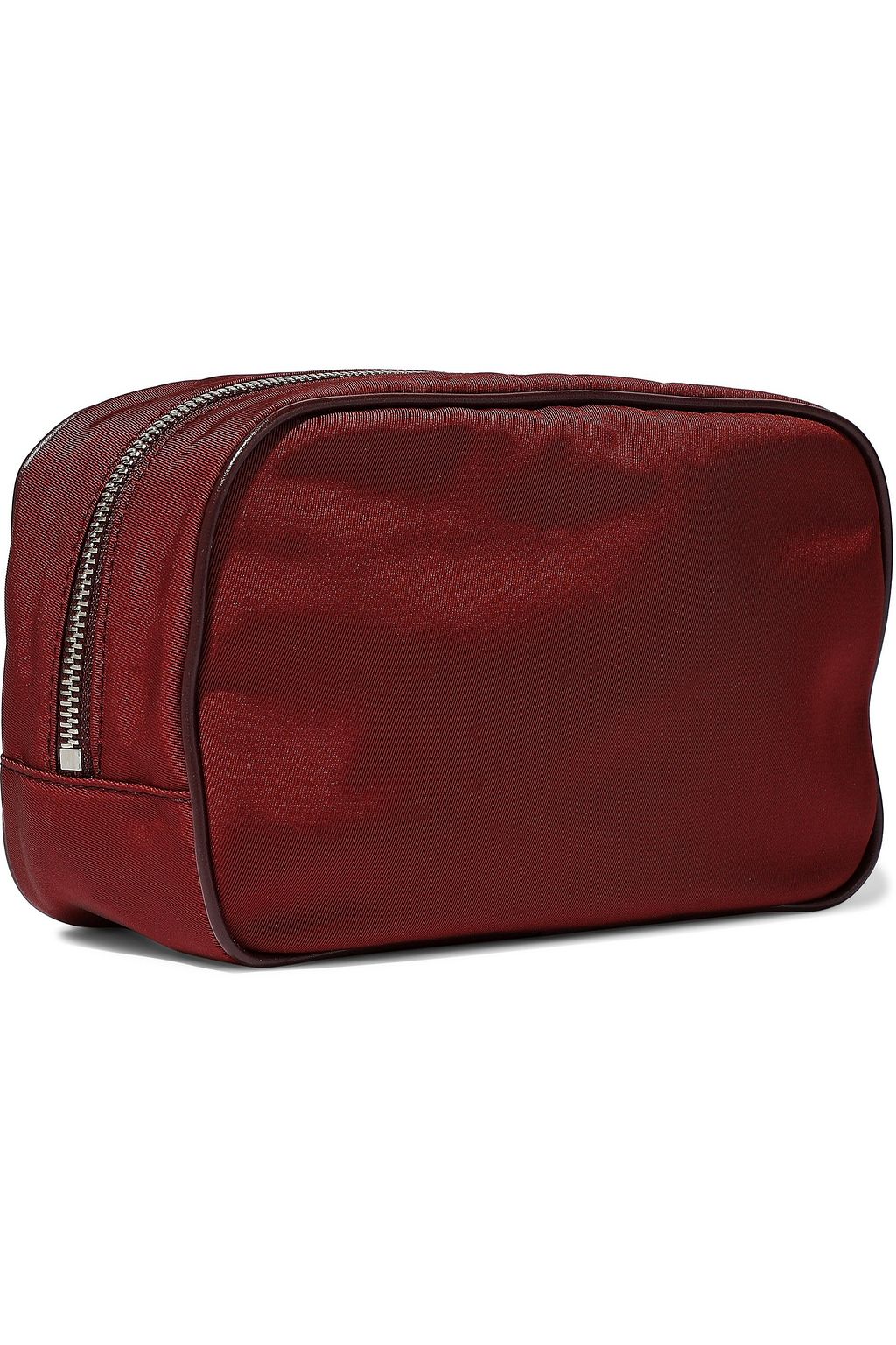 STELLA MCCARTNEY Faux leather-trimmed twill cosmetics case
