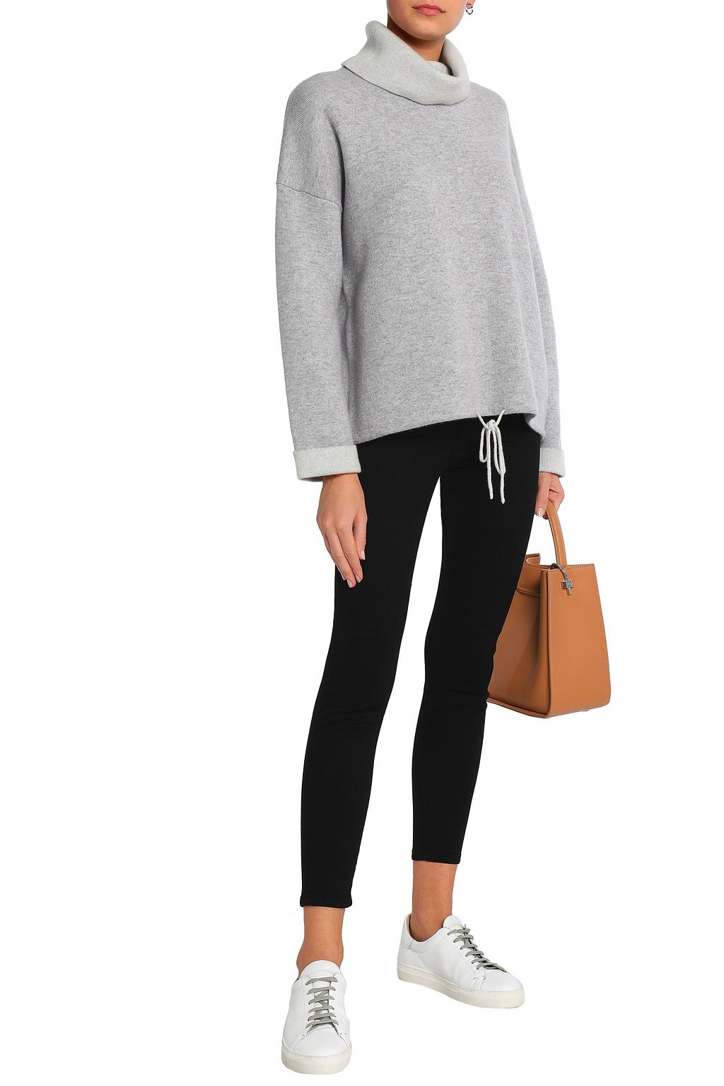 CURRENT/ELLIOTT The High Waist Stiletto cropped high-rise skinny jeans