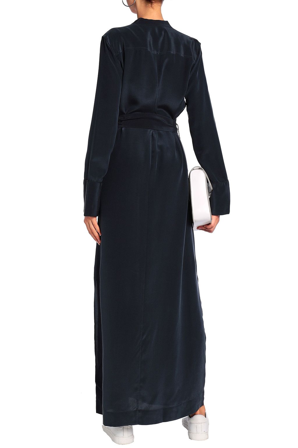 EQUIPMENT Belted silk crepe de chine dress