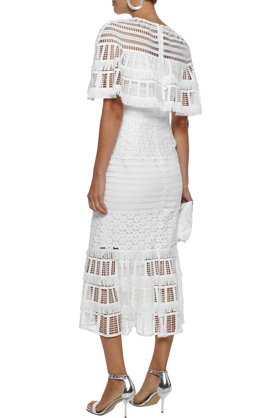 lela rose white lace dress