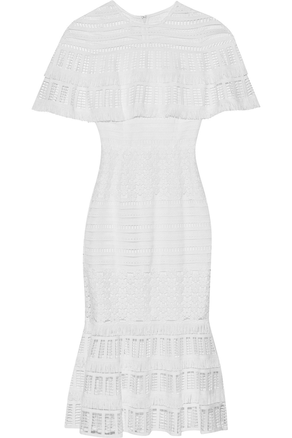 lela rose guipure lace dress