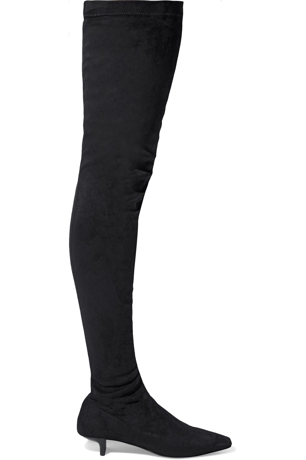 Black Faux suede thigh boots | Sale up 