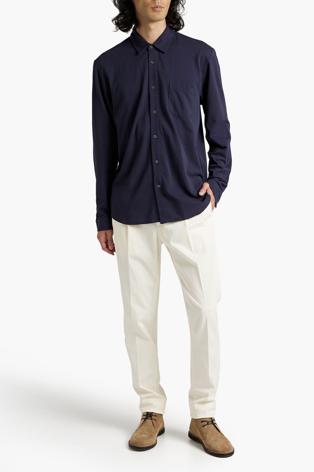 SUNSPEL Cotton-piqué shirt