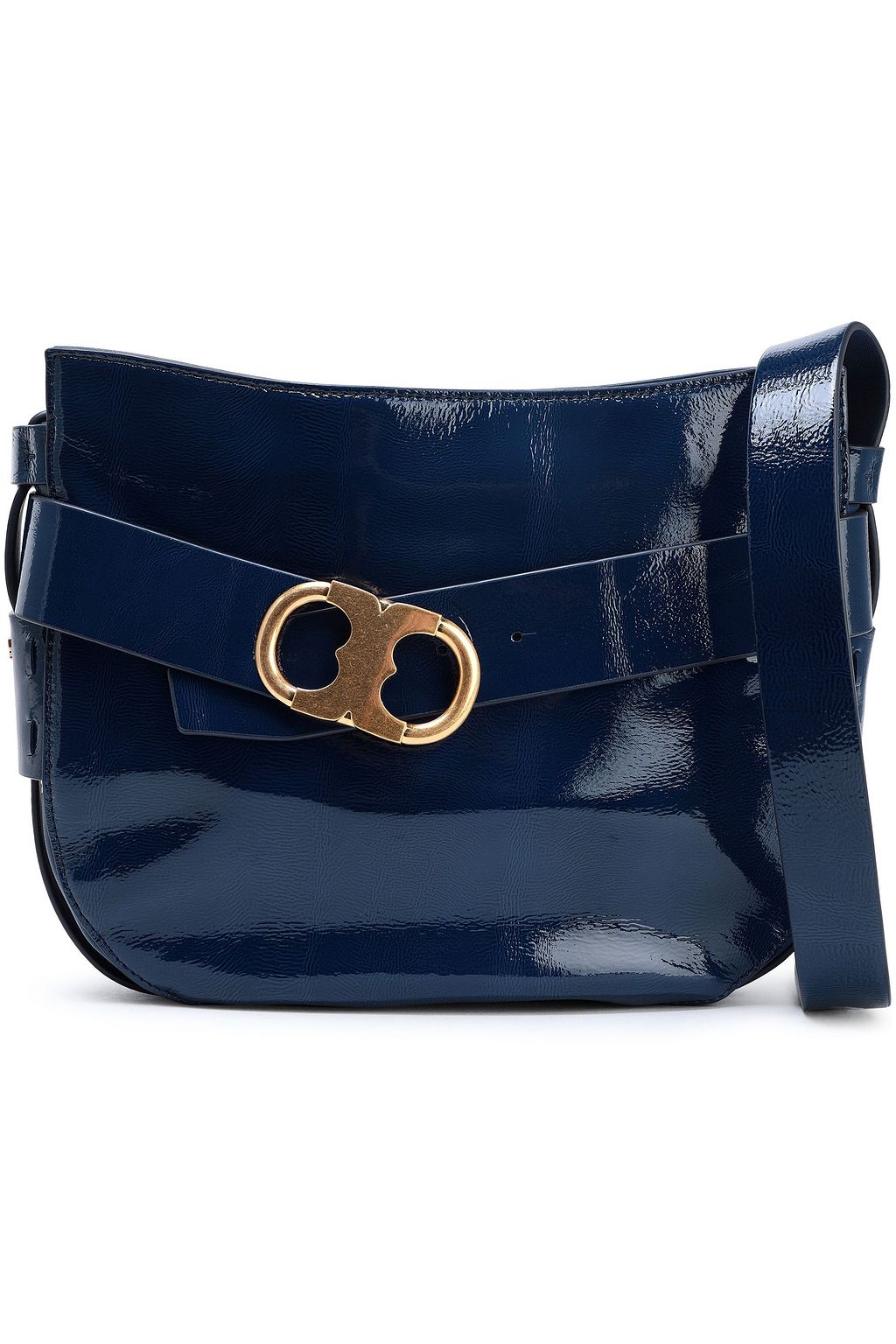 navy blue patent leather handbag sale