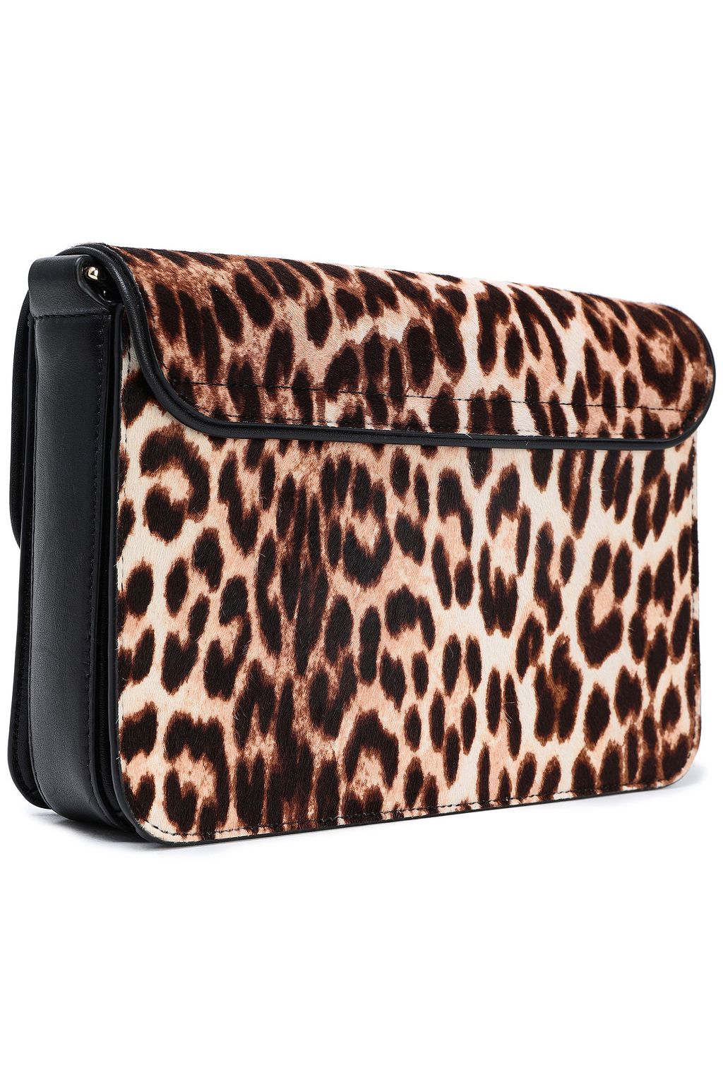 TORY BURCH Leopard-print calf hair shoulder bag