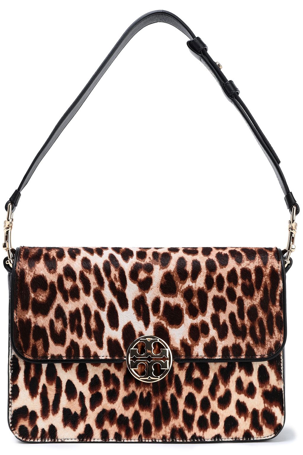 TORY BURCH Leopard-print calf hair shoulder bag