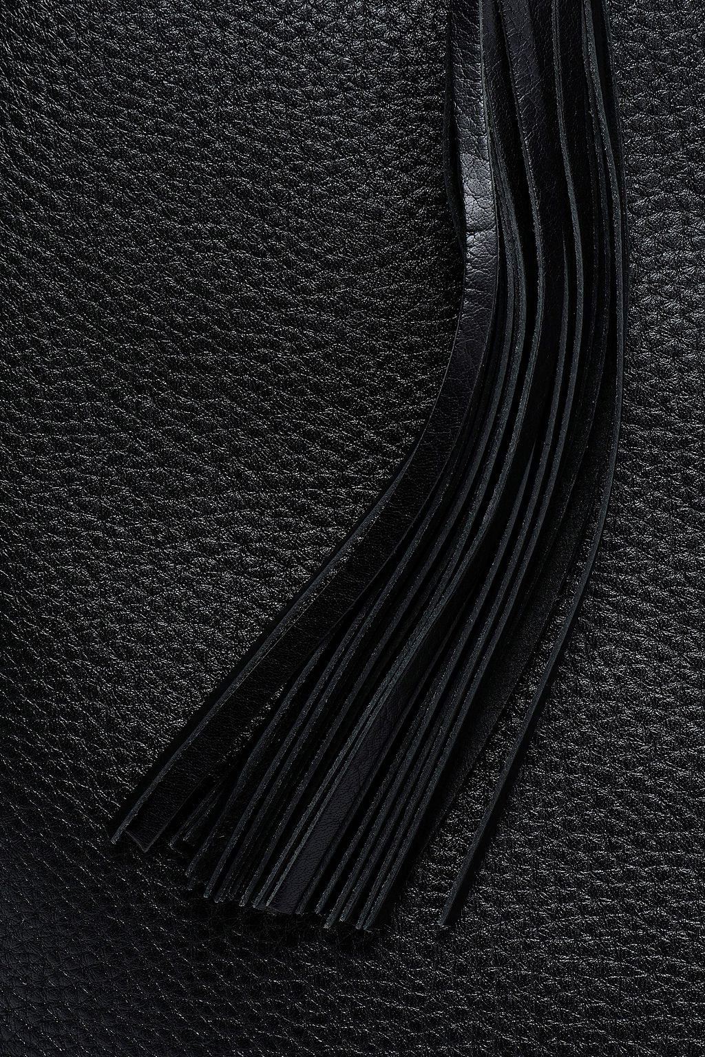 TORY BURCH Taylor tasseled textured-leather tote
