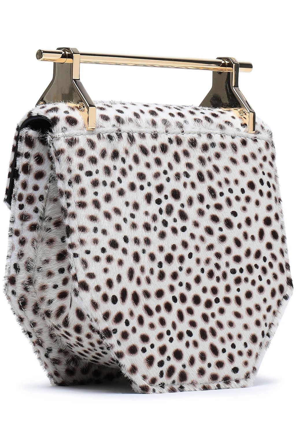 M2MALLETIER Amor Fati metallic textured-leather clutch