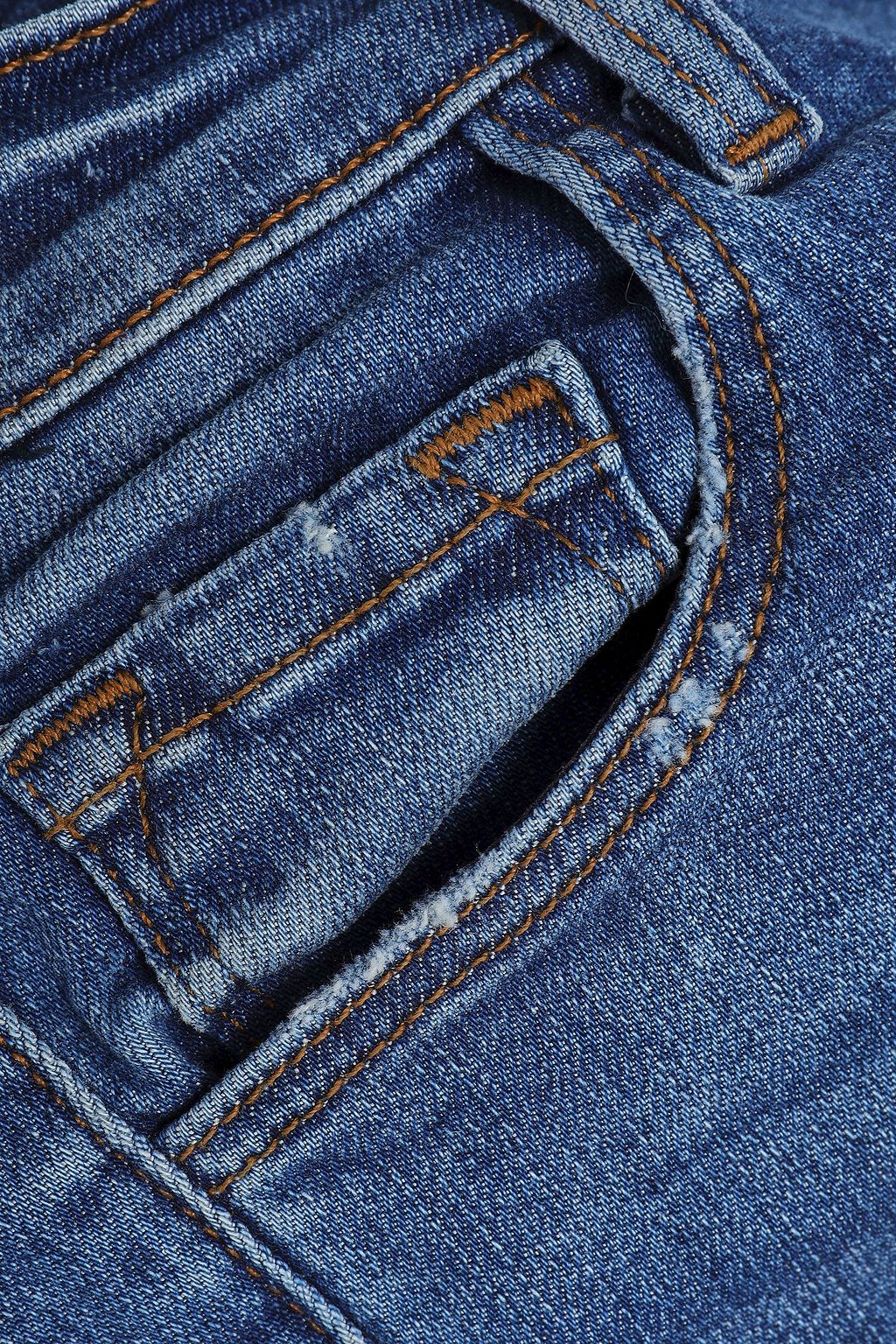 J BRAND Cropped high-rise skinny jeans