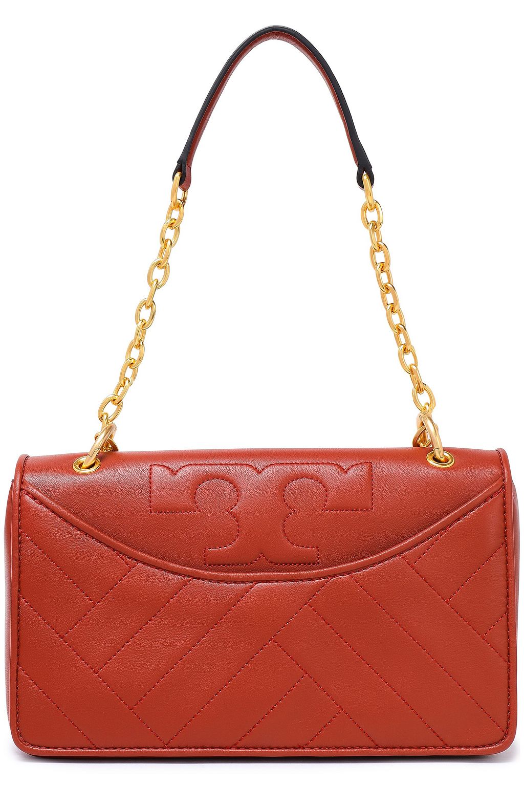 TORY BURCH Quilted leather shoulder bag THE