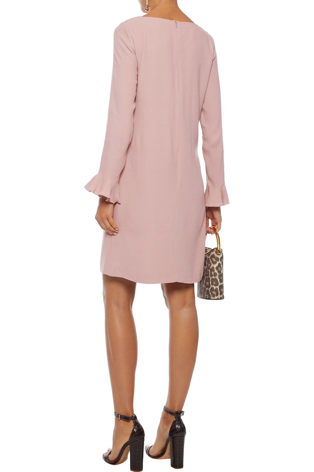 GOAT Ruffle-trimmed crepe mini dress