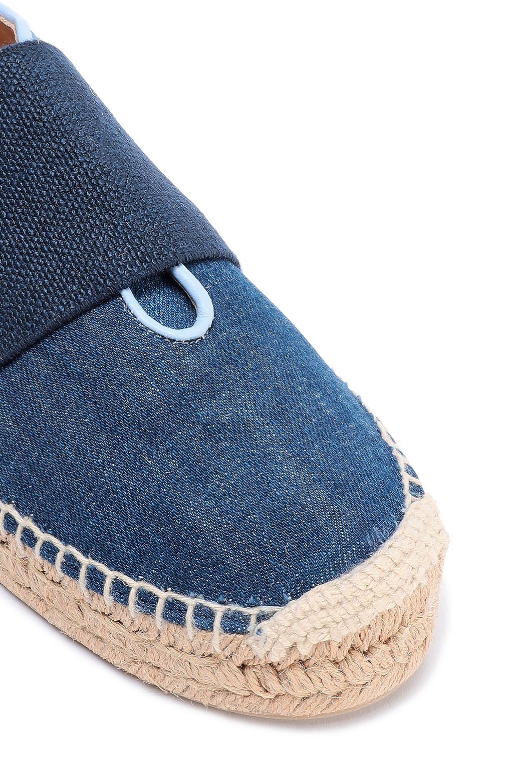 RAG & BONE Nina strap-detailed denim espadrilles
