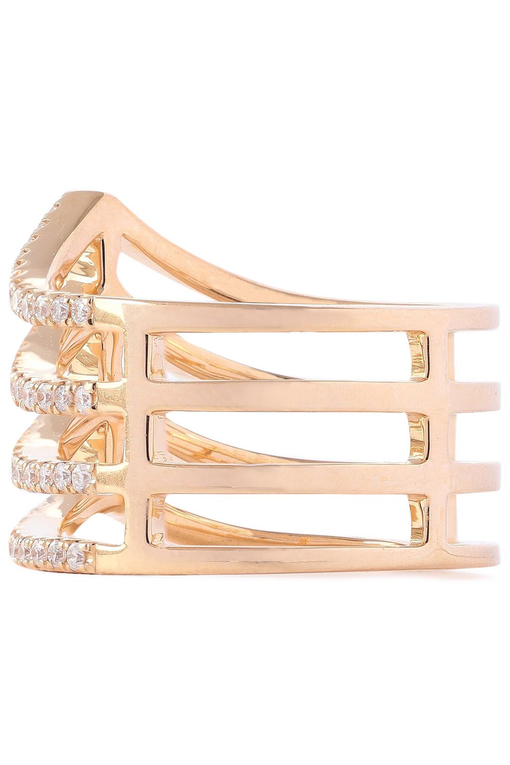 KHAI KHAI 18-karat gold diamond ring