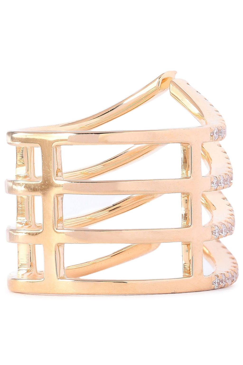 KHAI KHAI 18-karat gold diamond ring