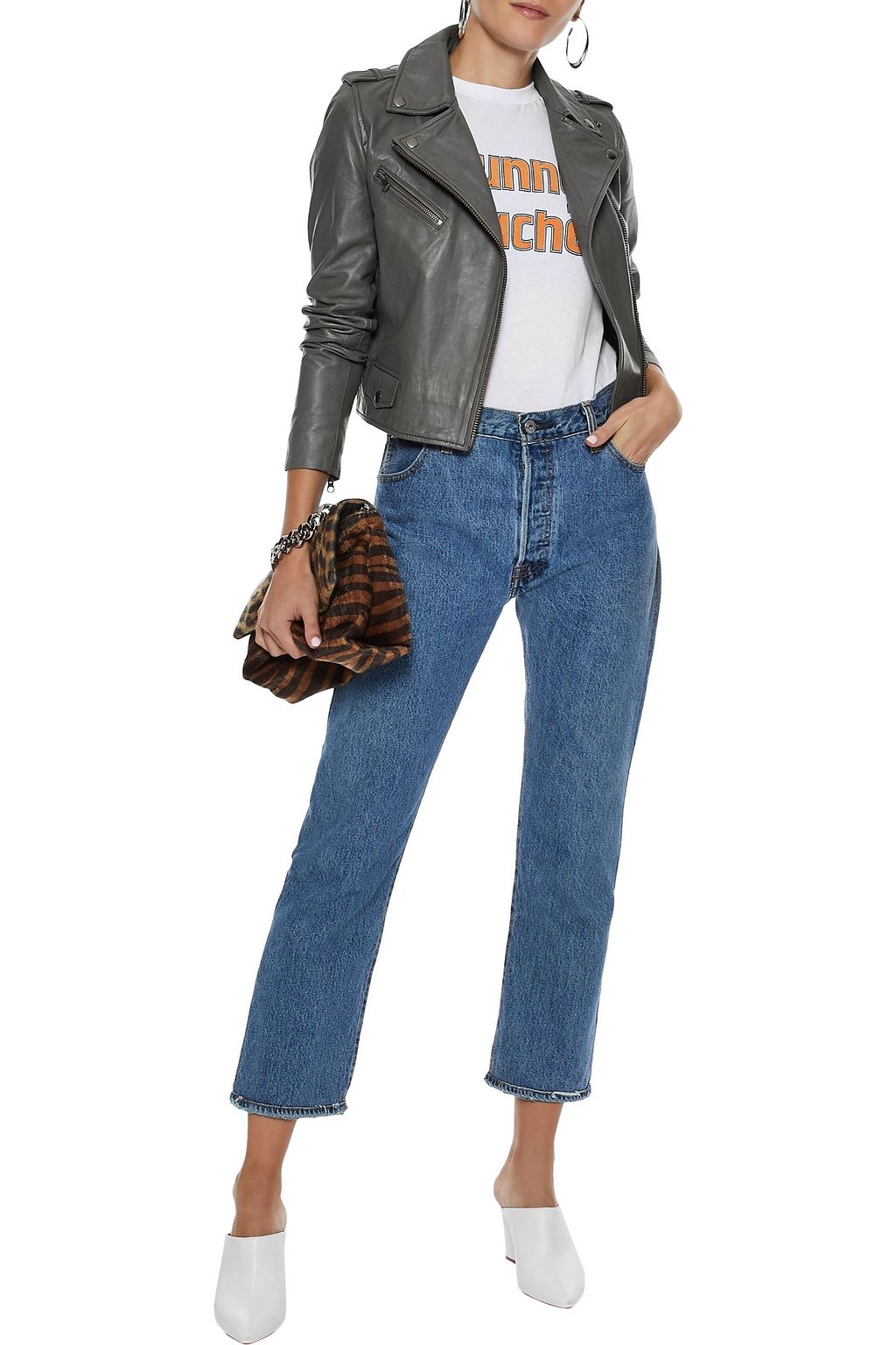 MUUBAA Leather biker jacket