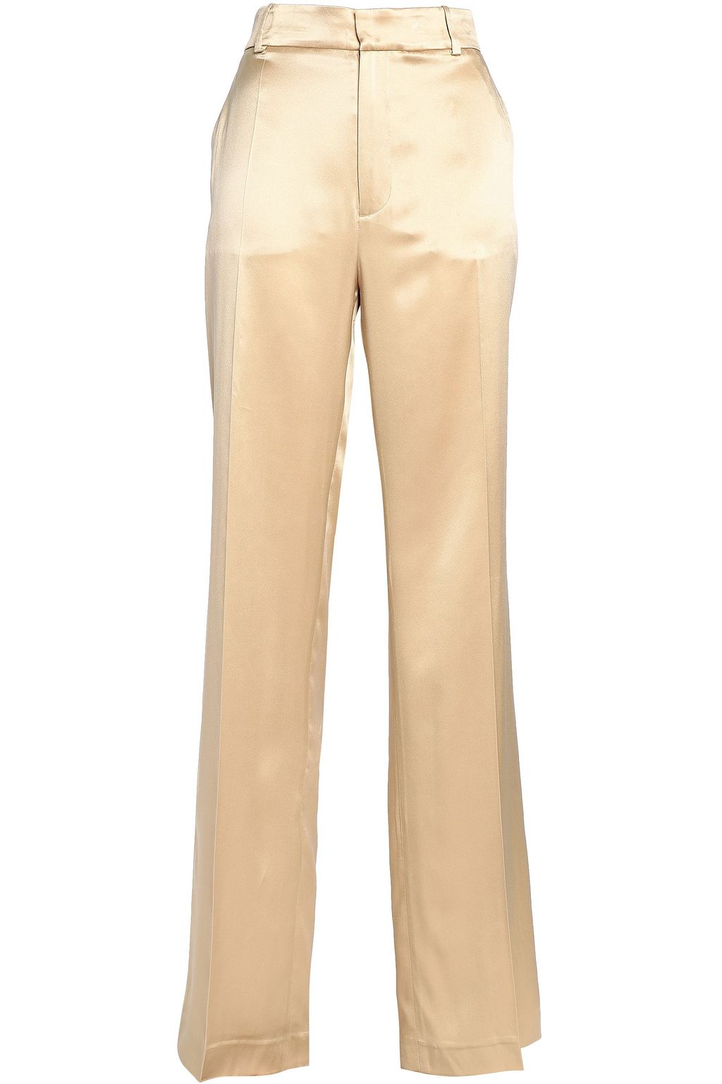 yellow silk pants