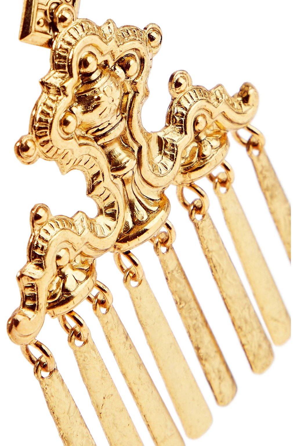 ELIZABETH COLE Oria 24-karat gold-plated earrings