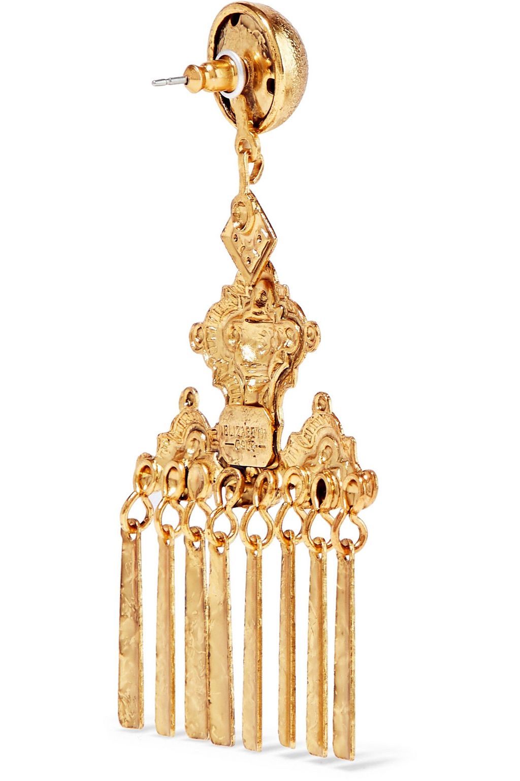 ELIZABETH COLE Oria 24-karat gold-plated earrings