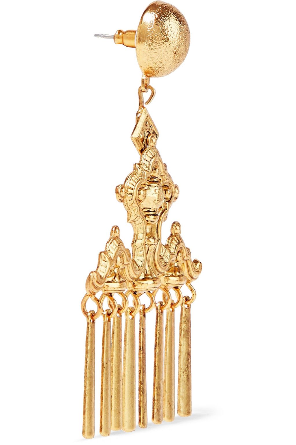ELIZABETH COLE Oria 24-karat gold-plated earrings