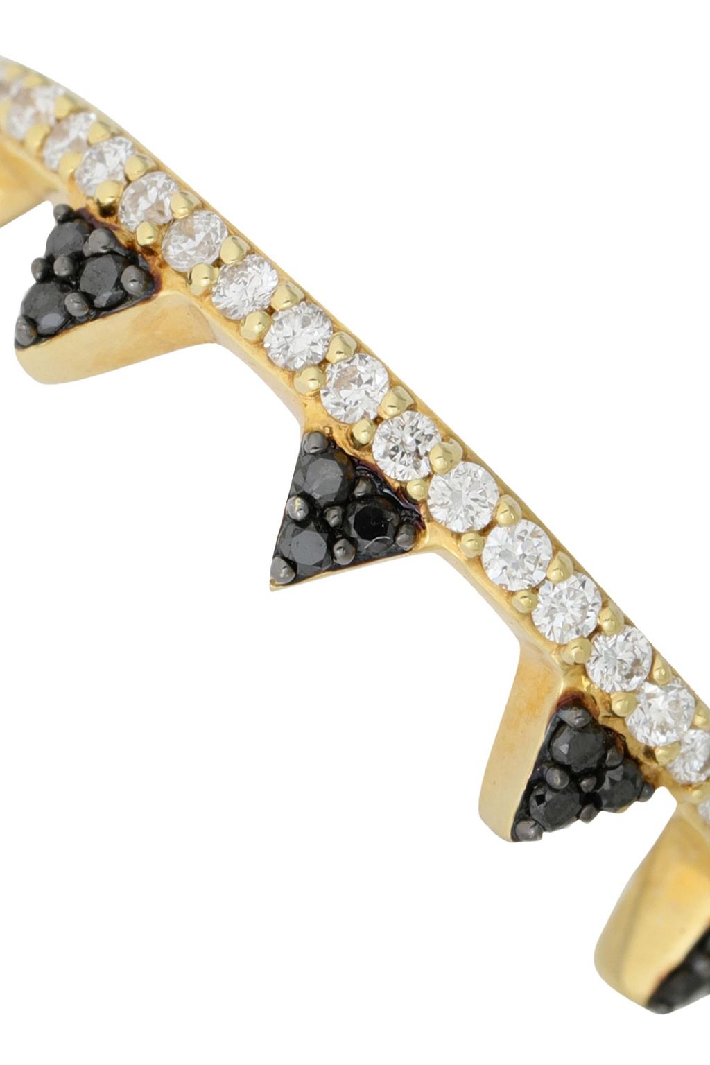 KHAI KHAI 18-karat gold diamond and tsavorite ring