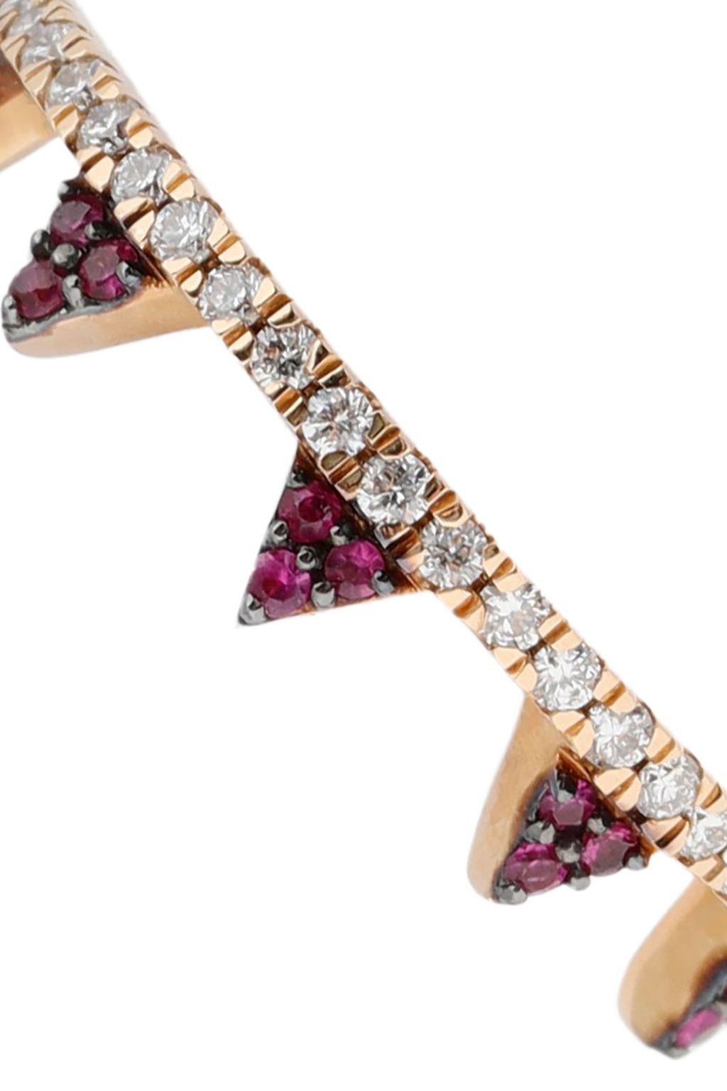 KHAI KHAI 18-karat gold diamond and and ruby ring
