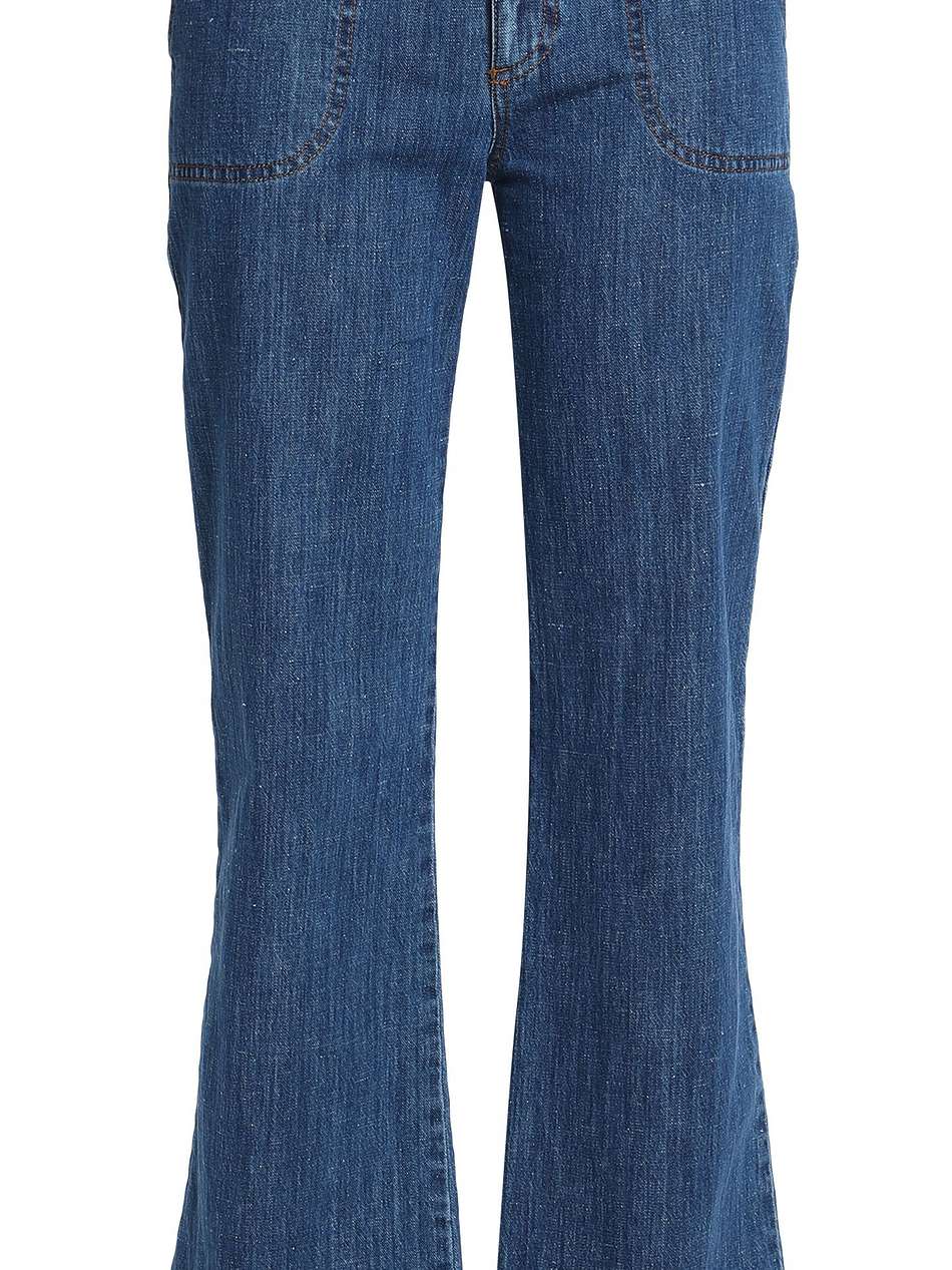 high-rise bootcut jeans