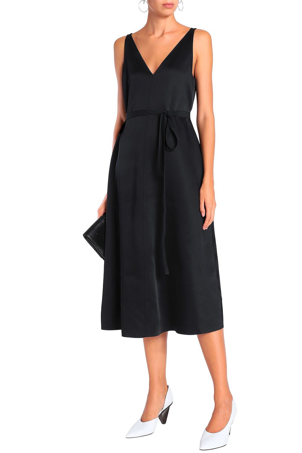 JOSEPH Davey crepe-satin midi dress