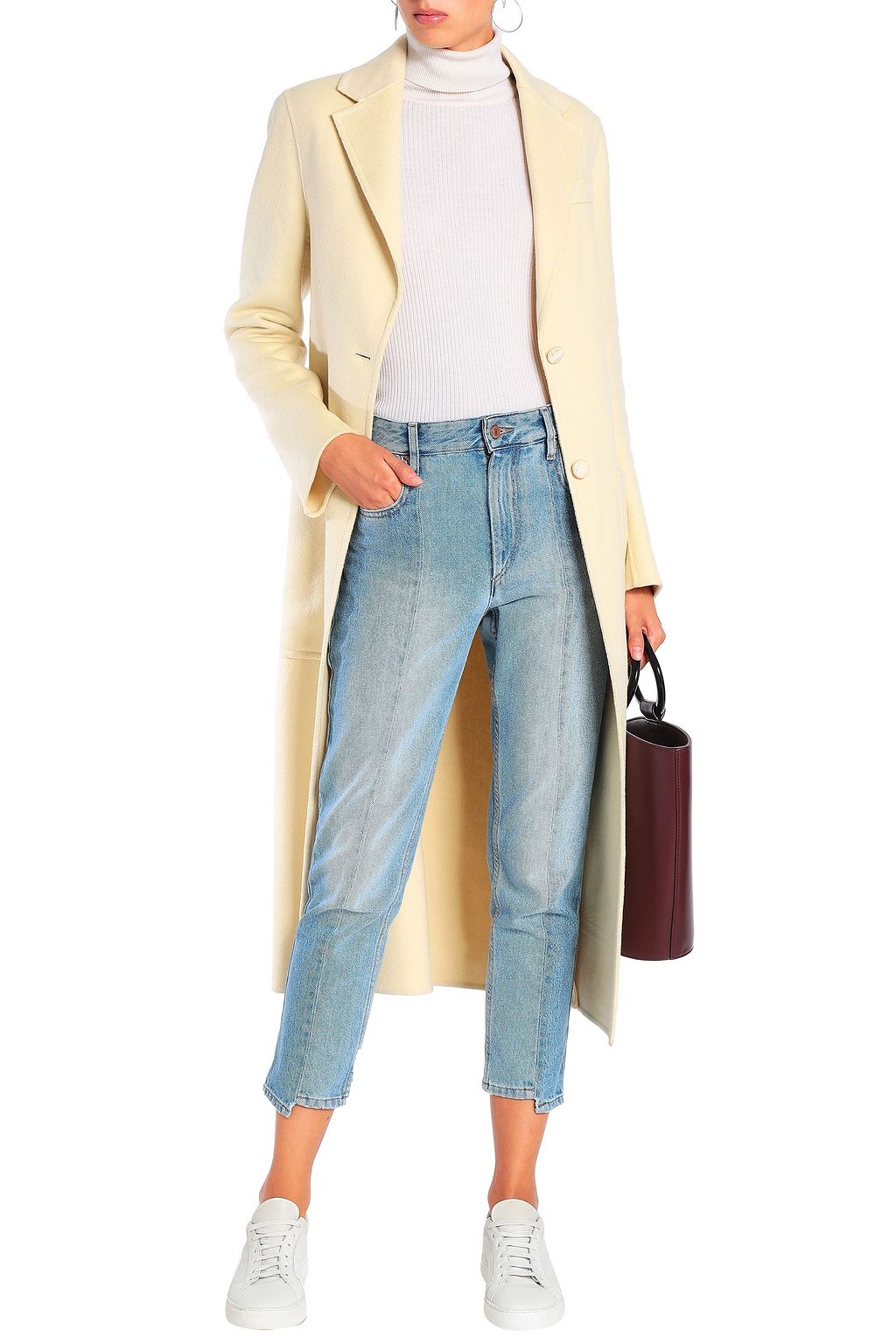 JOSEPH Wool and silk-blend coat