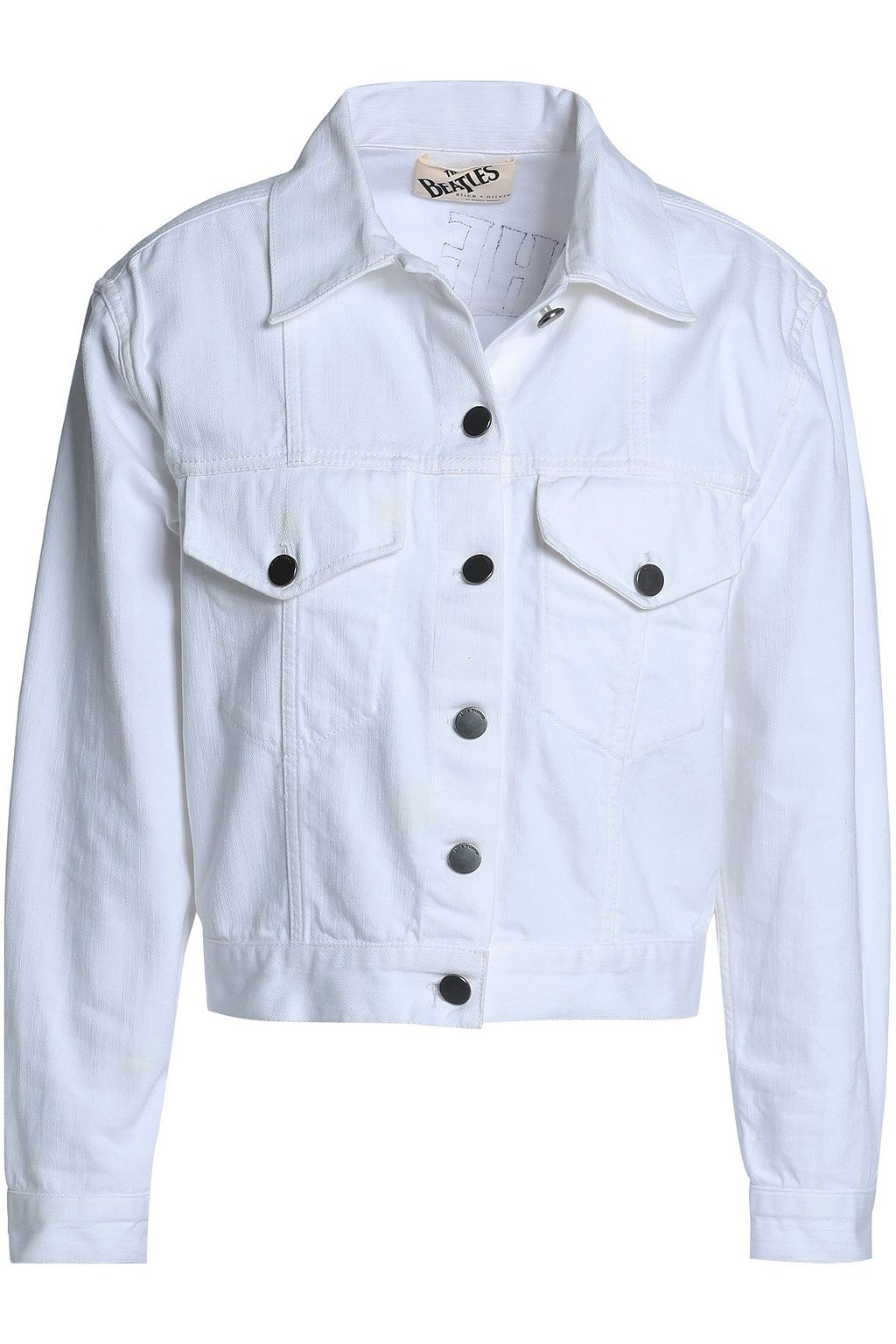 white embroidered denim jacket