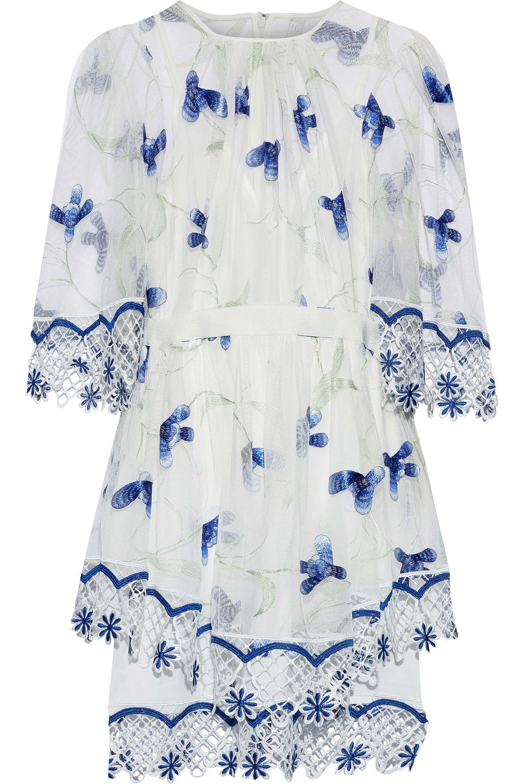 alice mccall blue and white dress