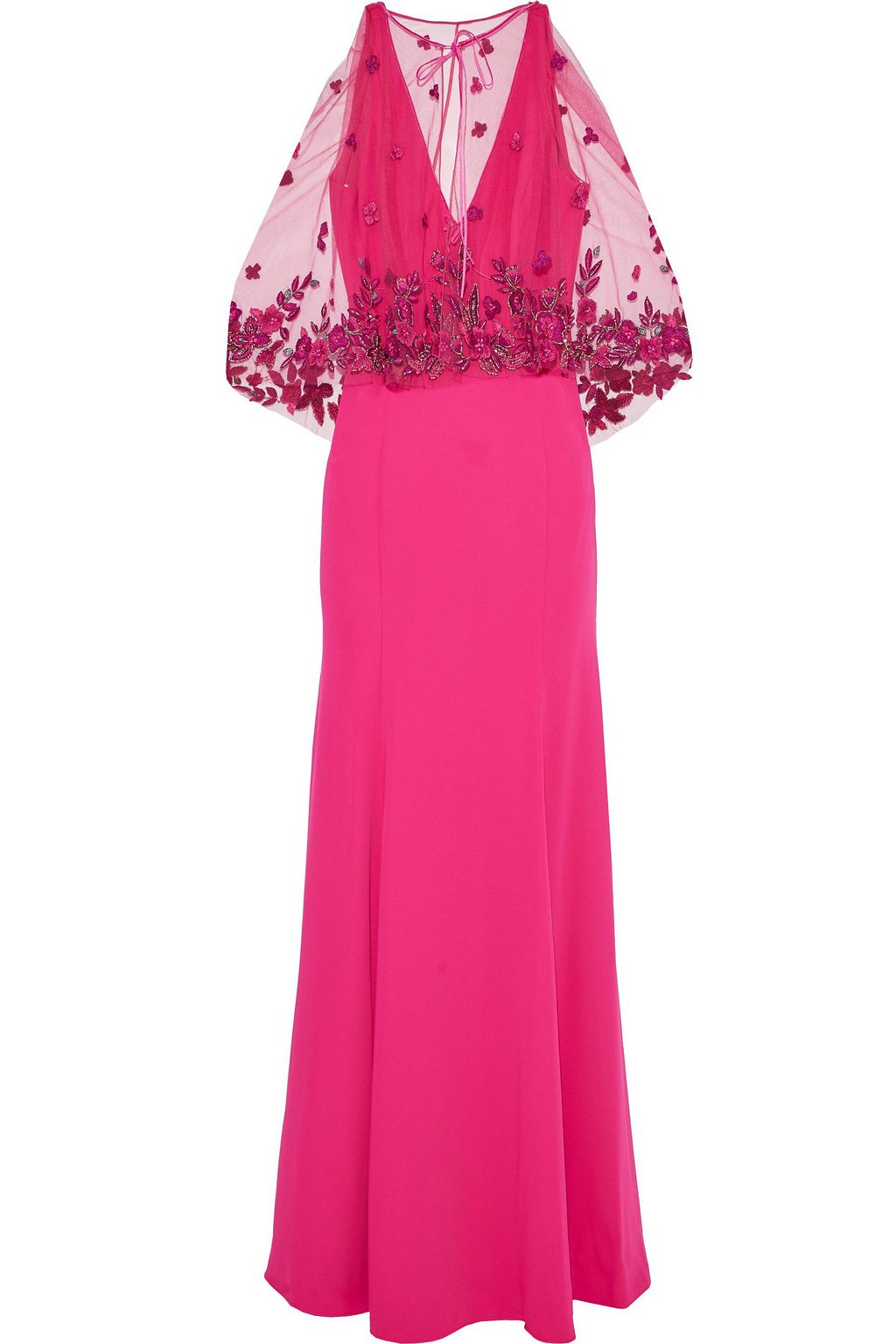 購入者です！ marchesa notte フラワー✾ 他の方はご購入NG Rent Marchesa Notte Pink Dress | By Rotation UK