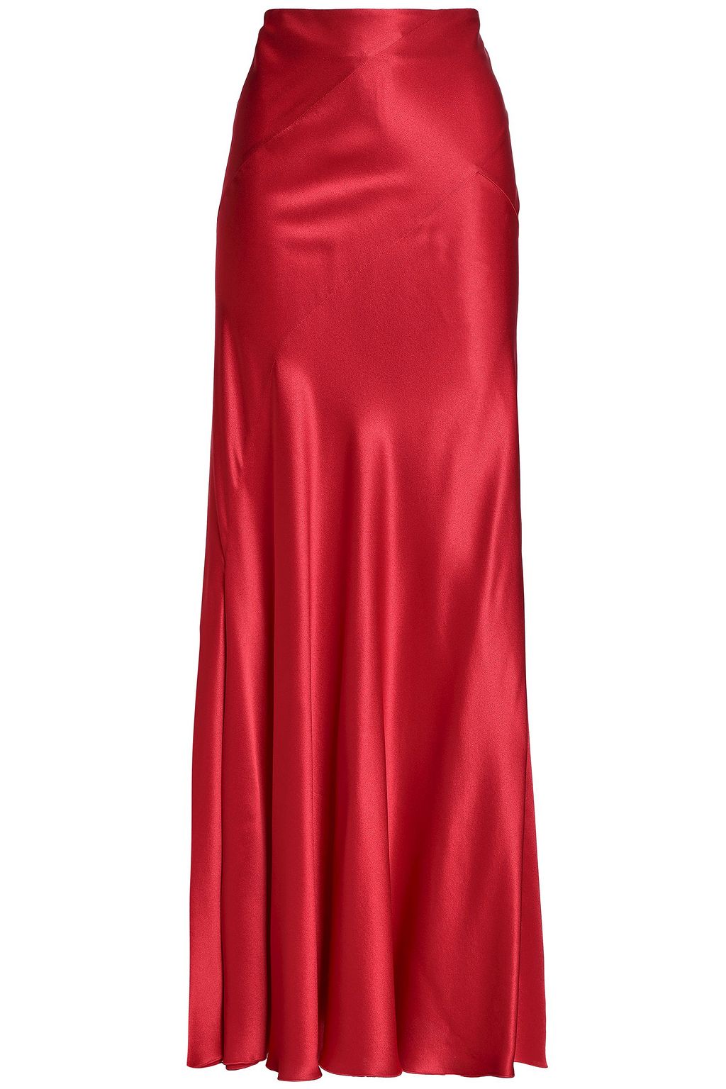 silk satin maxi skirt