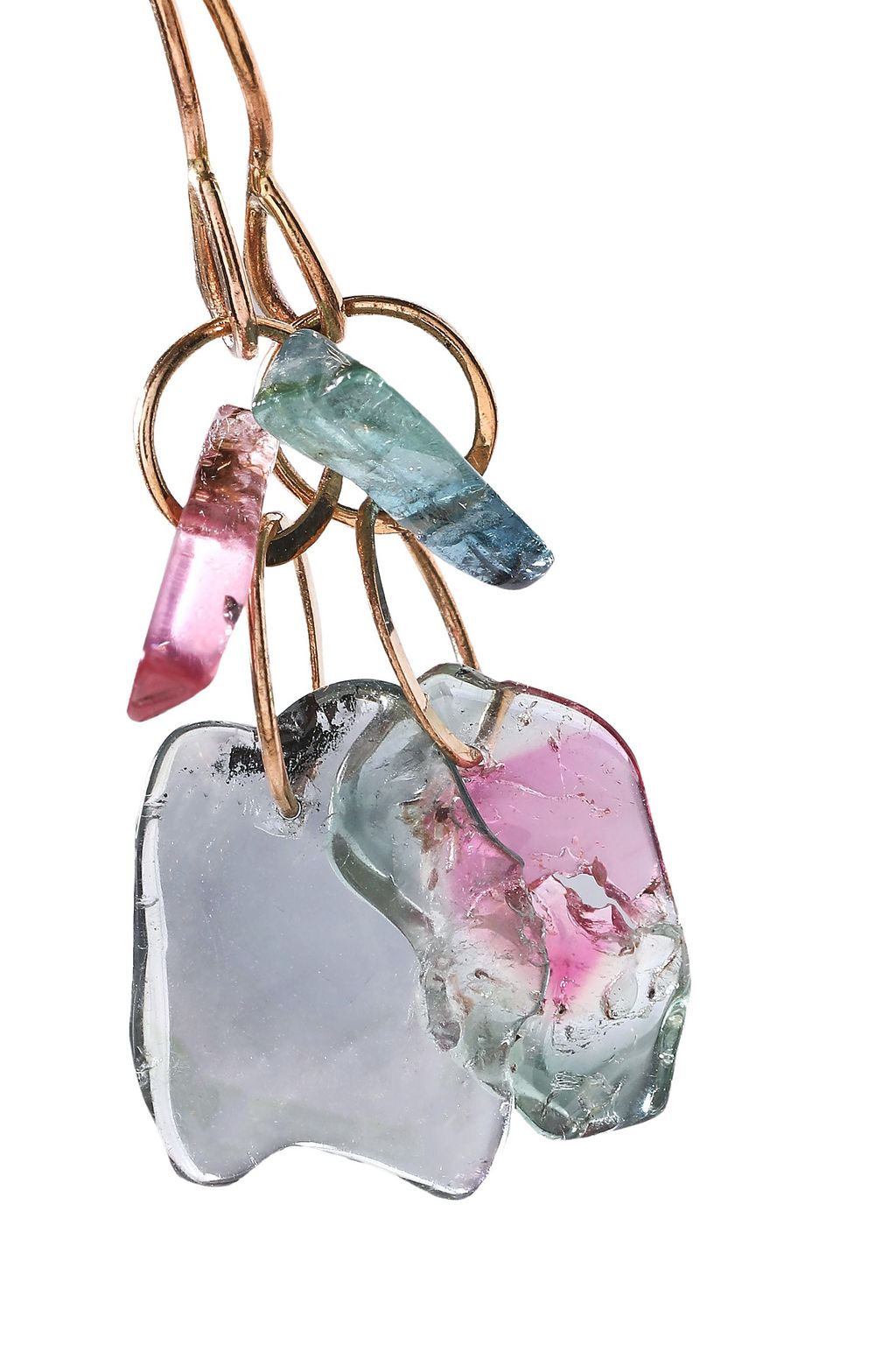 MELISSA JOY MANNING 14-karat gold tourmaline earrings