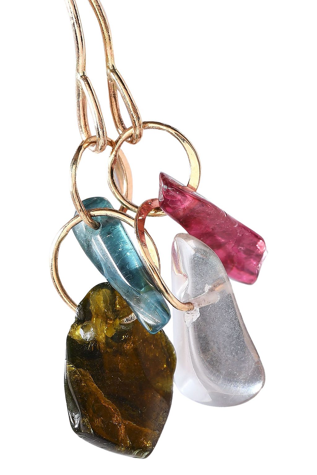 MELISSA JOY MANNING 14-karat gold stone earrings