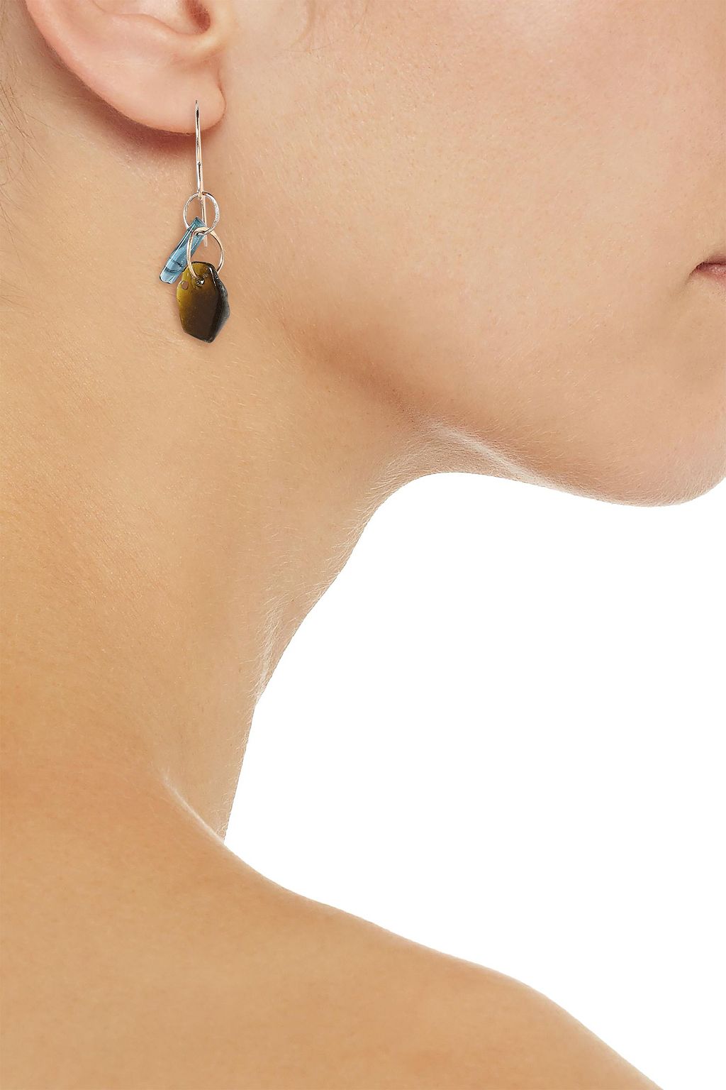 MELISSA JOY MANNING 14-karat gold stone earrings
