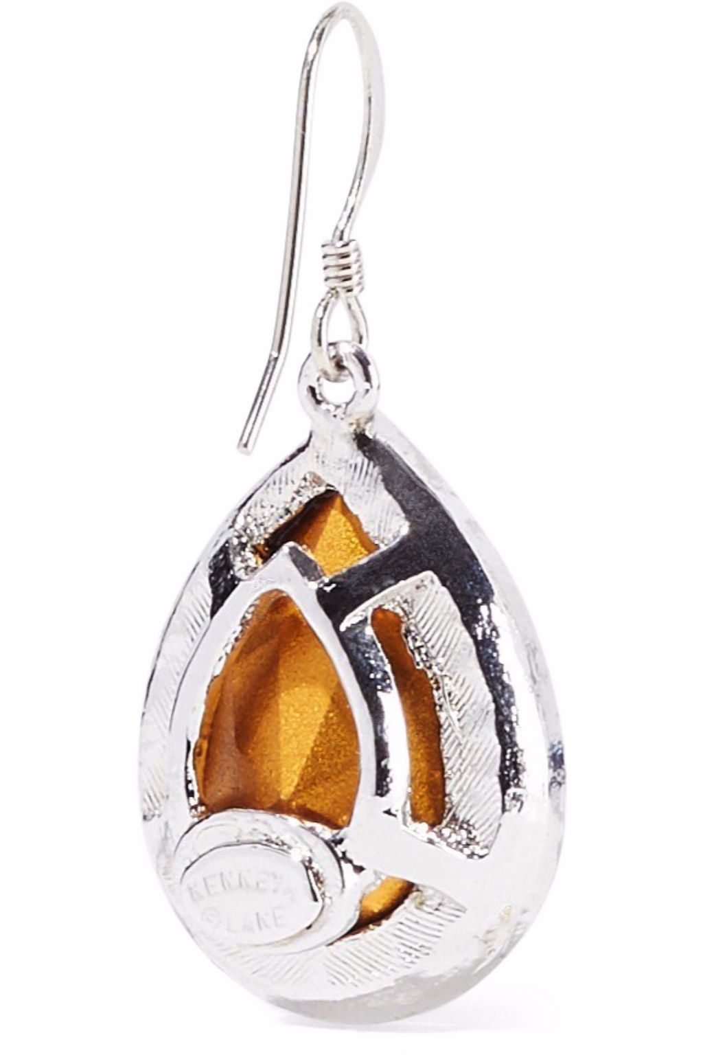 KENNETH JAY LANE Silver-tone crystal earrings