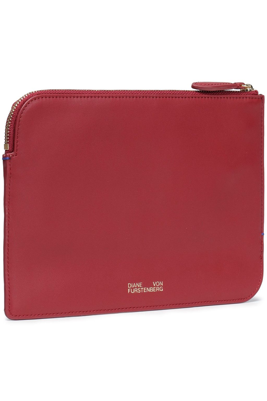 DIANE VON FURSTENBERG Two-tone leather pouch