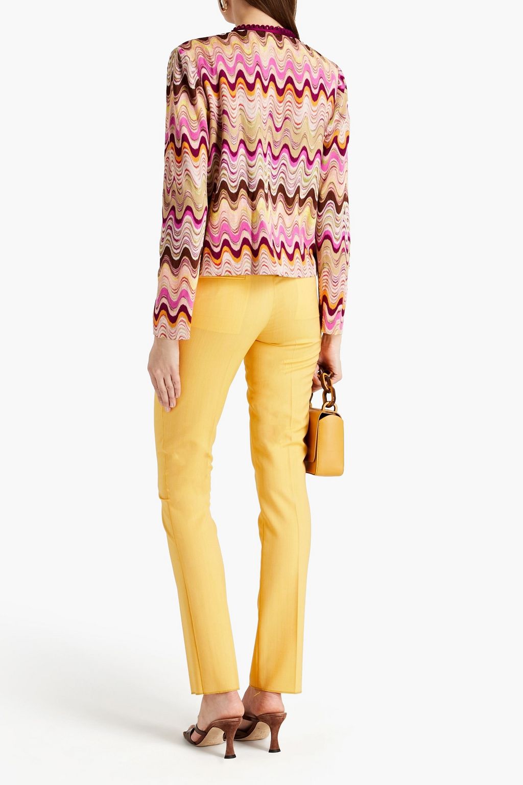 MISSONI Ruffled crochet-knit cardigan