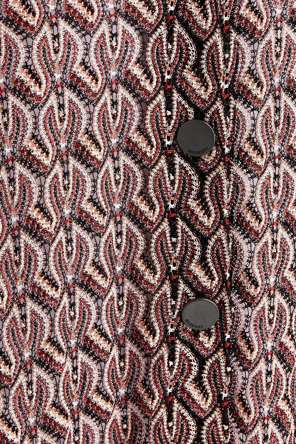MISSONI Metallic crochet-knit cardigan
