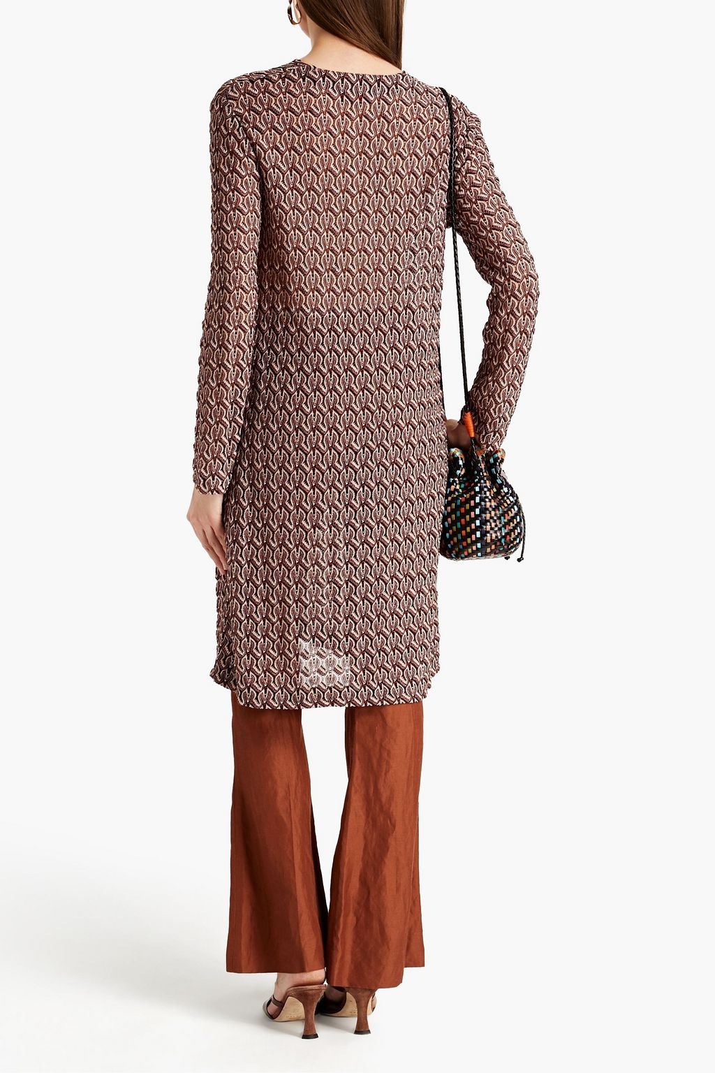 MISSONI Metallic crochet-knit cardigan