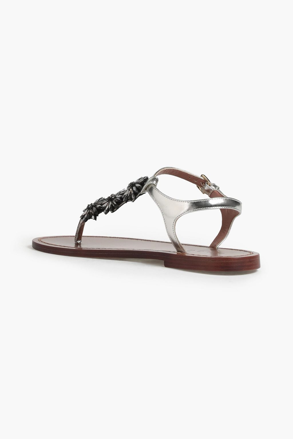 marni metallic leather sandals