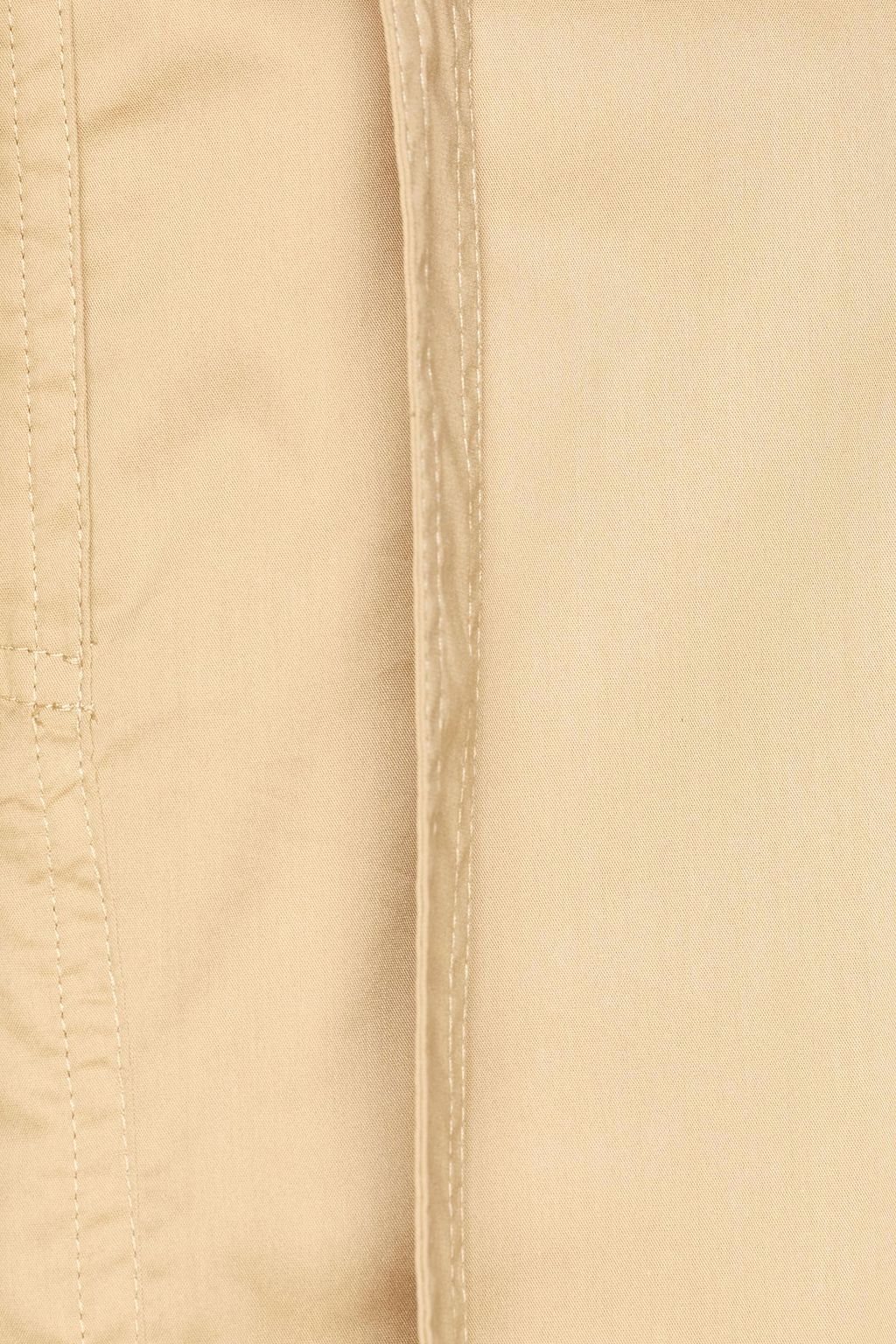 HALSTON Mina cotton-blend poplin midi skirt