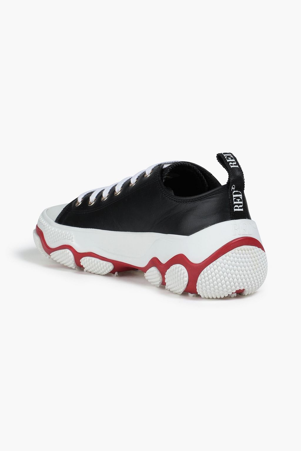 RED(V) Leather sneakers