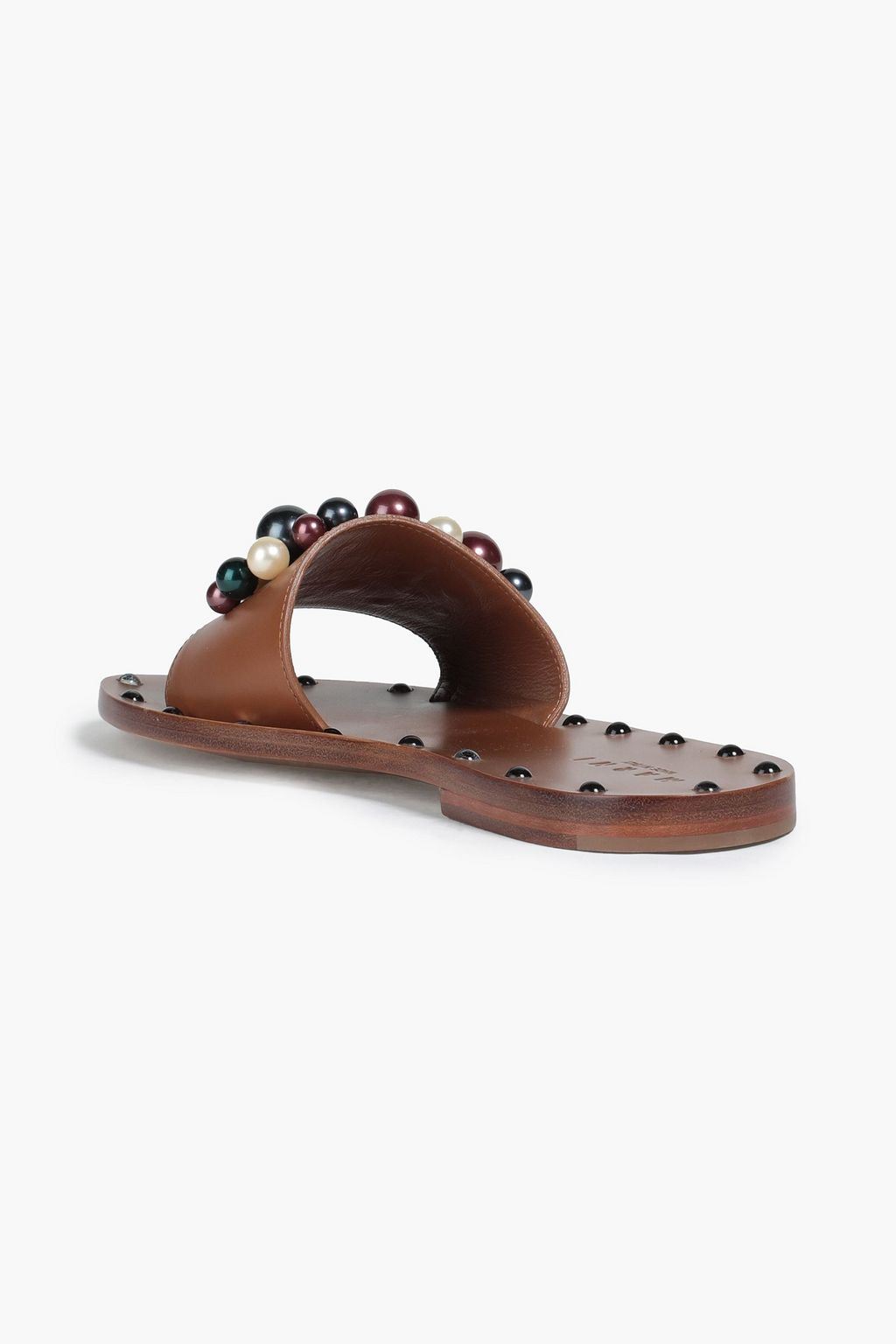 MARNI Embellished leather mules