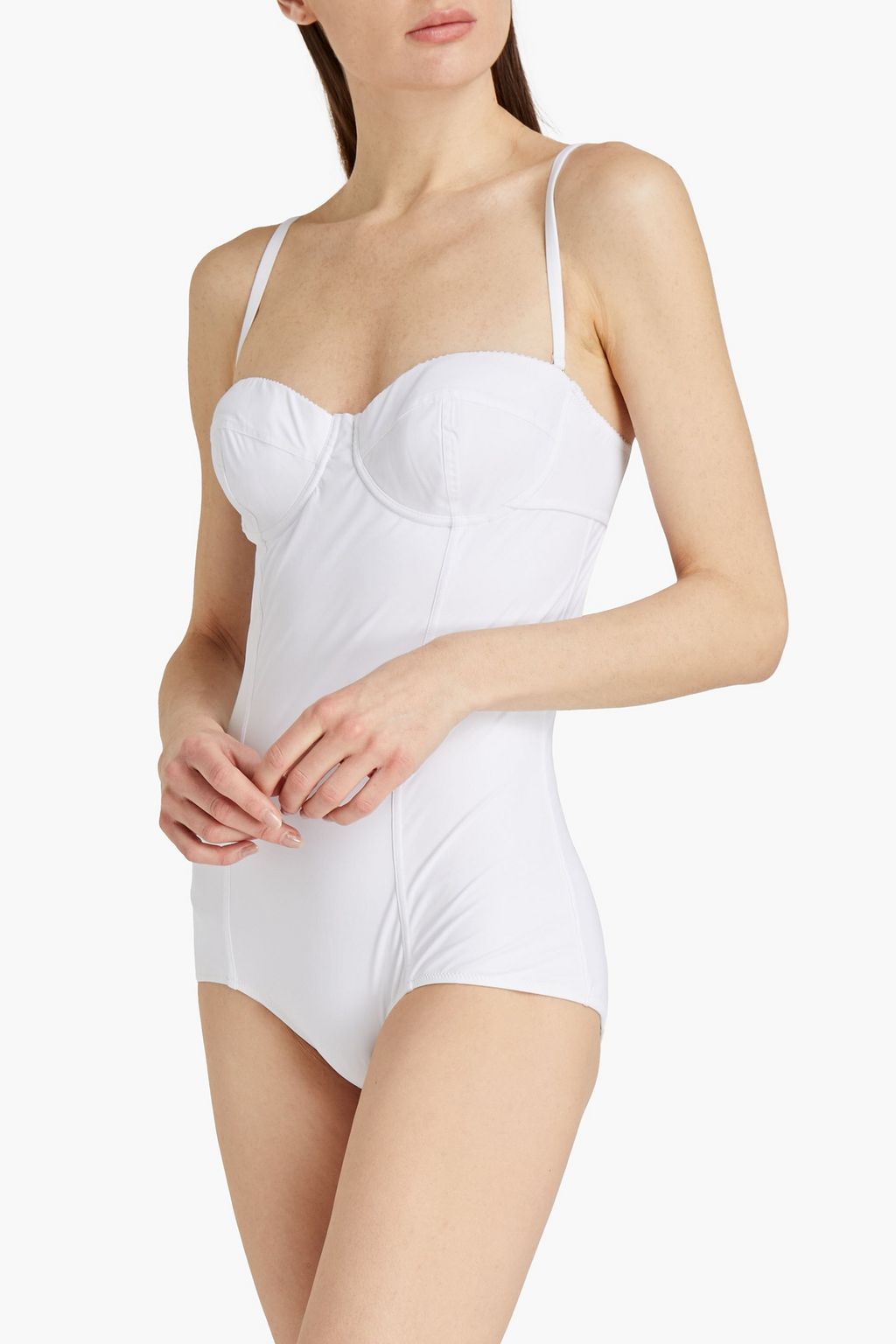 DOLCE&GABBANA BEACHWEAR Cutout underwired swimsuit