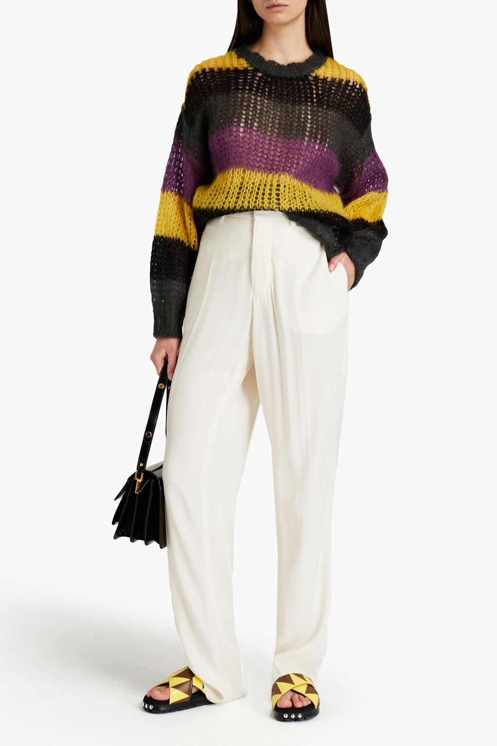MARNI Crepe straight-leg pants